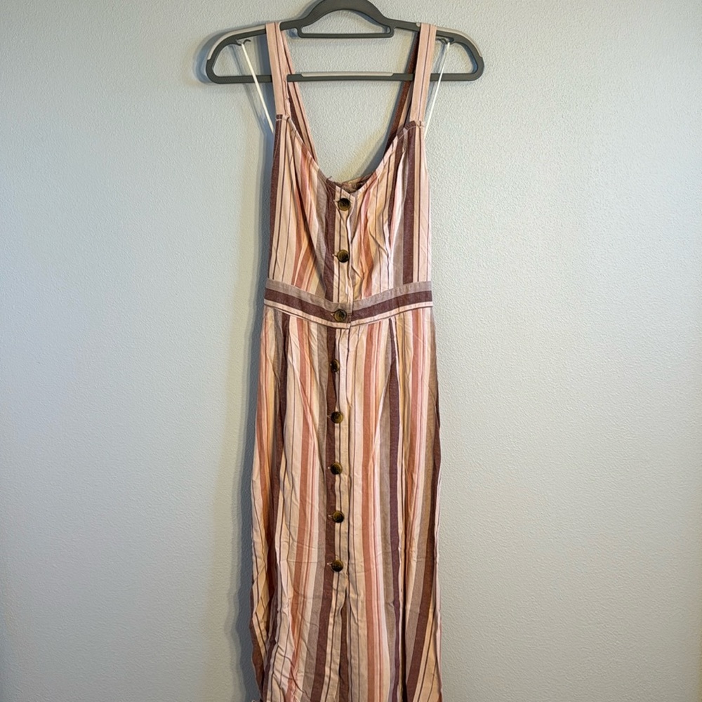 Striped Button-Down Dress